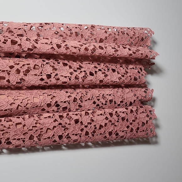 ASTR THE LABEL Pink Lace Midi Cocktail Dress Size Small - Picture 11 of 16